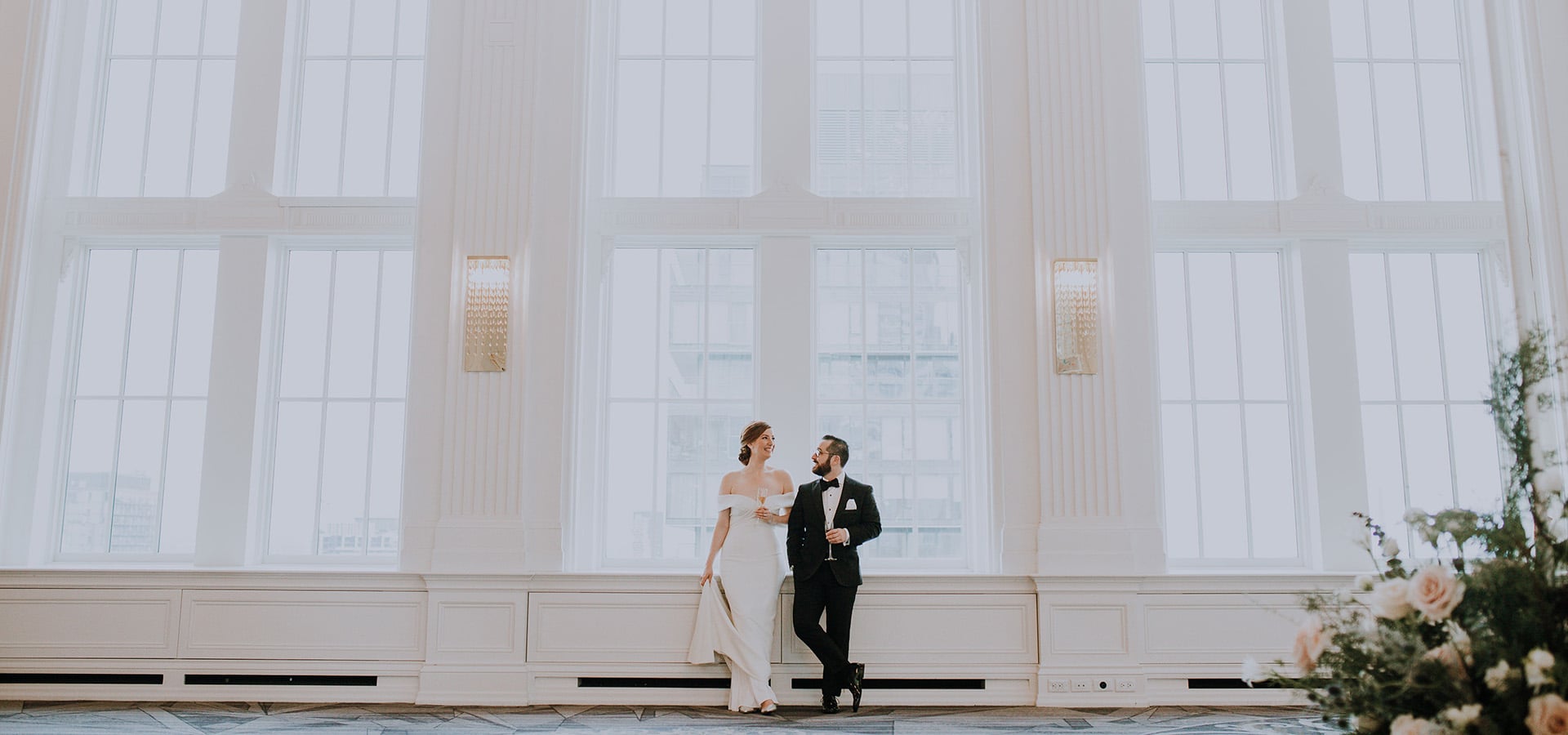 Hero image for Sarah and Andrew’s Enchanting Wedding at the King Edward Hotel
