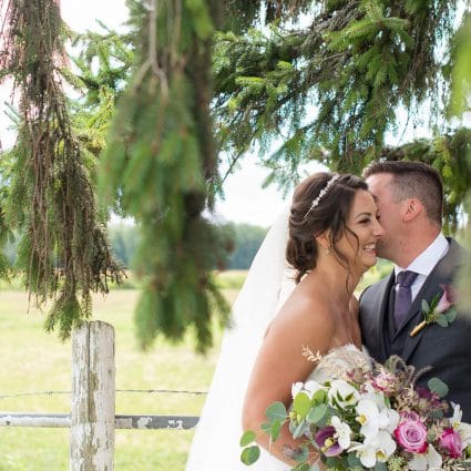 PigOut Catering featured in Erica and Rob’s Rustically Elegant Wedding at Maple Meadow Farm