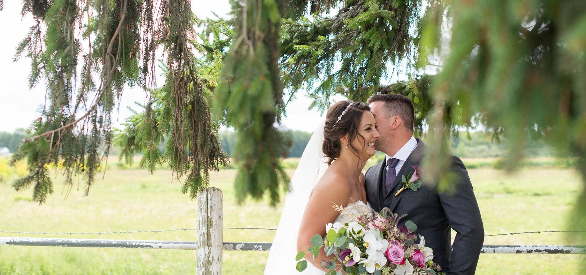 Hero image for Erica and Rob’s Rustically Elegant Wedding at Maple Meadow Farm