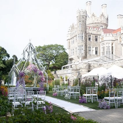 Event Graffiti featured in Amanda and David’s Socially Distanced Ceremony at Casa Loma