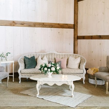 Tufts and Toile featured in Laura and Mike’s Exquisite Wedding at Earth to Table Farm
