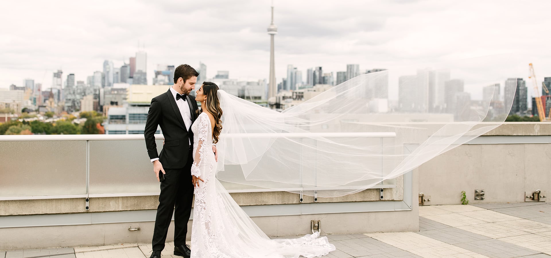 Hero image for Jaspreet and Chris’ Cozy-Chic Wedding at 99 Sudbury Event Space