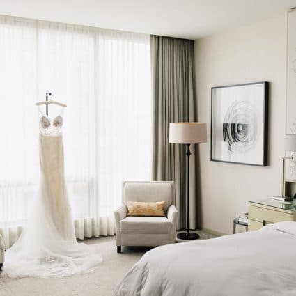 Amanda-Lina's Sposa Bridal Boutique featured in Amanda and Adam’s Luxurious Wedding at the Four Seasons Hotel