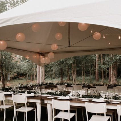 The Event Design Co. featured in Willa and Z say “I Do” in a Stunning Backyard Wedding