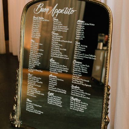 Lauren Kerbel Design featured in Jenna and Rob’s Chic Wedding at the Fermenting Cellar