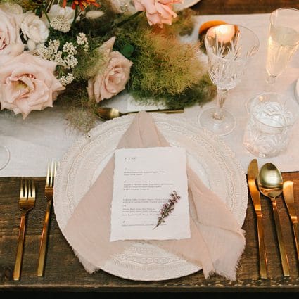 Linen Closet featured in Jenna and Rob’s Chic Wedding at the Fermenting Cellar