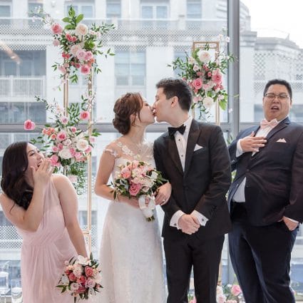 Rovey Banquet Service Group featured in Stephanie and Teddy’s Magical Wedding at The Four Seasons