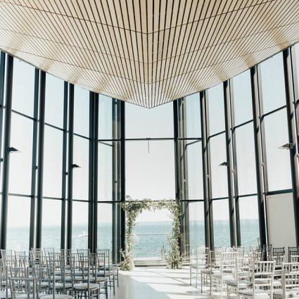 Spencer's at the Waterfront featured in 12 Outdoor Wedding Venues with Gorgeous Views