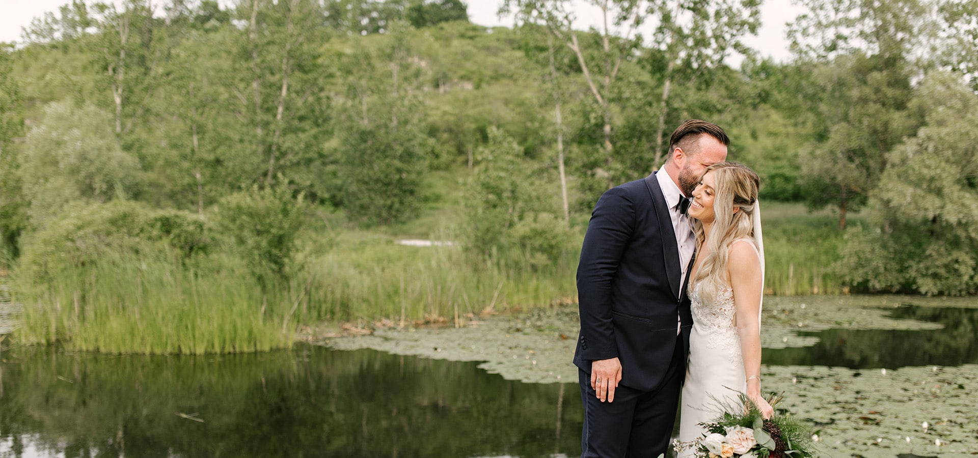 Hero image for Shannon and Mike’s Romantic Nuptials at Evergreen Brick Works