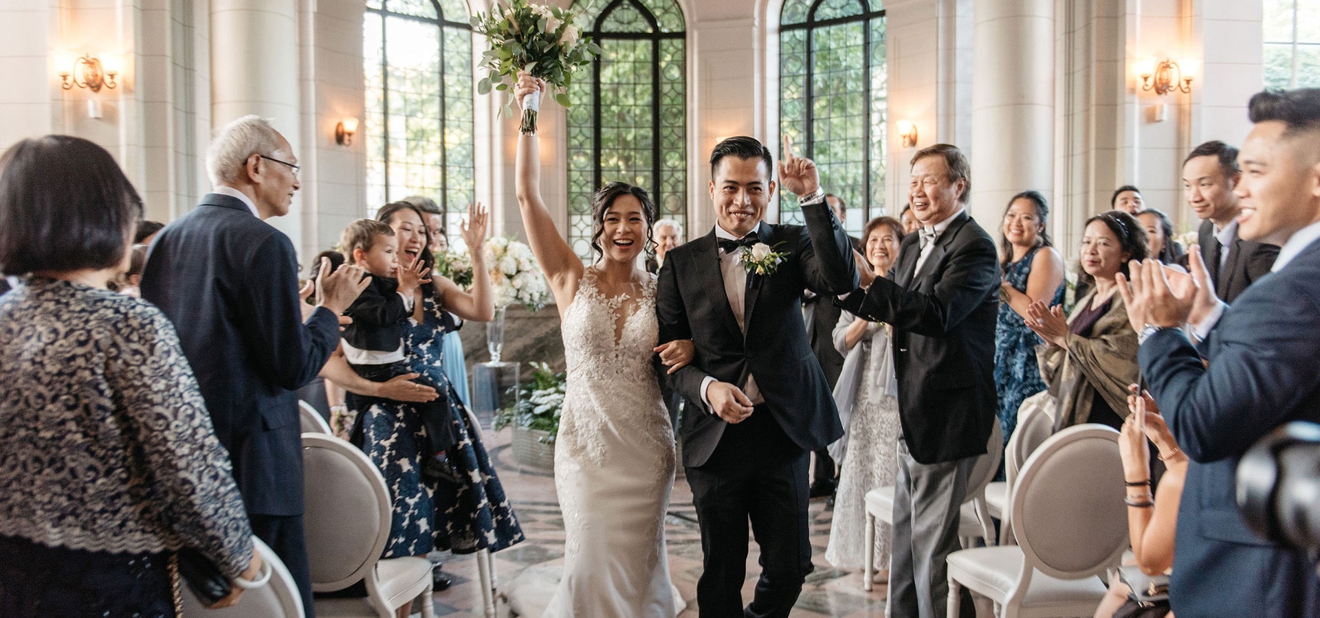 Hero image for Cassie and Phil’s Timelessly Romantic Wedding at Casa Loma