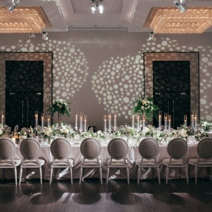 Luxe Rentals featured in Jessica and Anthony’s Luxurious Wedding at Chateau Le Parc