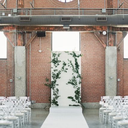 Reznick Event Carpets featured in Jessica and Matt’s Bright Big Day at The Symes