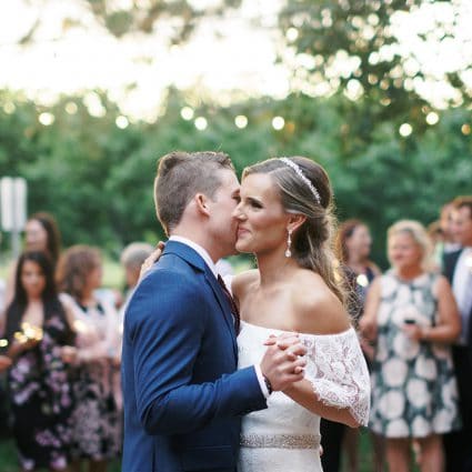 Glow Hair Studio featured in Rebecca and Daniel’s Lovely Wedding at Kurtz Orchards