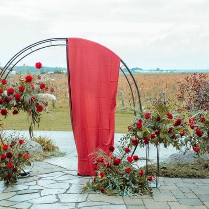 Alethea Flowers featured in Susan and Mike’s Micro Wedding at Holland Marsh Wineries