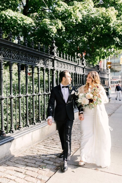 Amy and Jason's City Chic Wedding at Steam Whistle Brewery