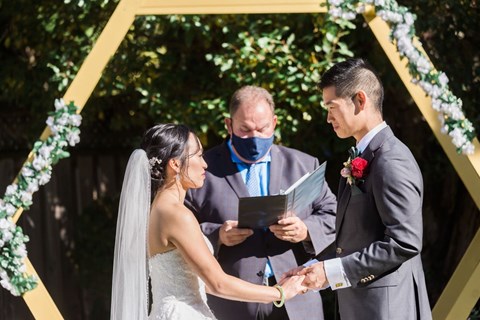 A Colourful Backyard Wedding for Alyssa and Michael