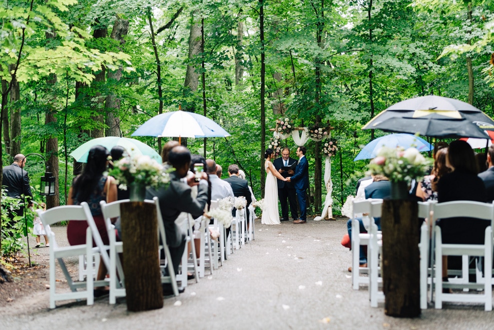 Linda and Jim’s Rainy Day Wedding at Kortright Event Centre for Conservation