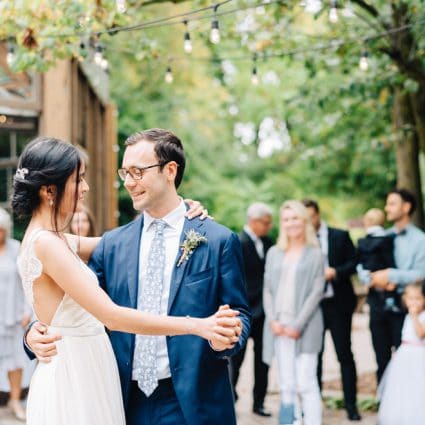 Nth Degree Entertainment Group featured in Linda and Jim’s Rainy Day Wedding at Kortright Event Centre f…