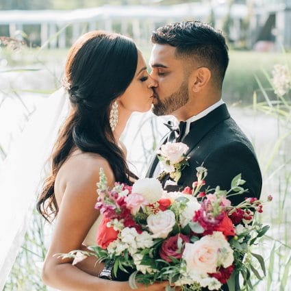 The Modern Bride featured in Ashley and Cliten’s Outdoor Wedding at the Arlington Estate