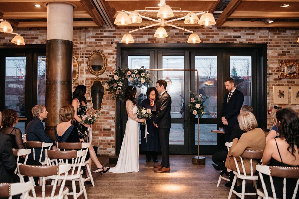 Lia and Taylor's Intimate Wedding at Cluny Bistro & Boulangerie Cluny Bistro Wedding