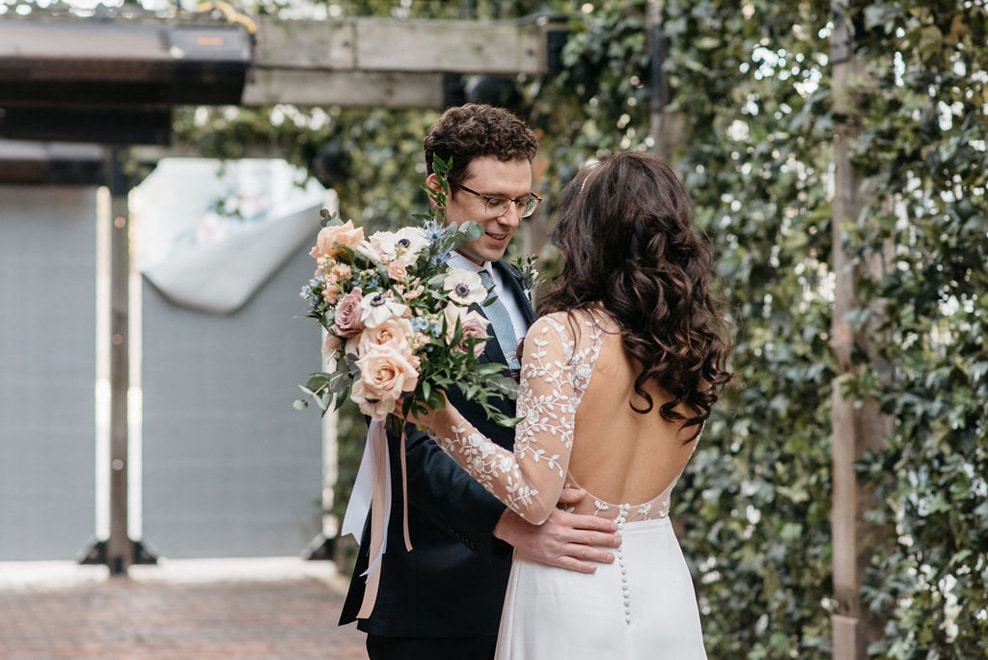 Lia and Taylor's Intimate Wedding at Cluny Bistro & Boulangerie Cluny Bistro Wedding