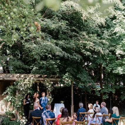 All Seasons Weddings featured in Lauren and Kane’s Super Sweet Backyard Wedding