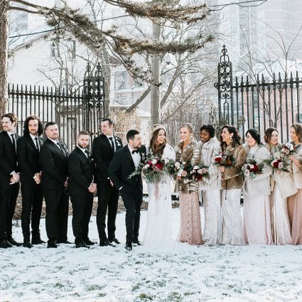 Jessica Lee Photography featured in Kara and Michael’s Romantic Winter Wedding at Liuna Station