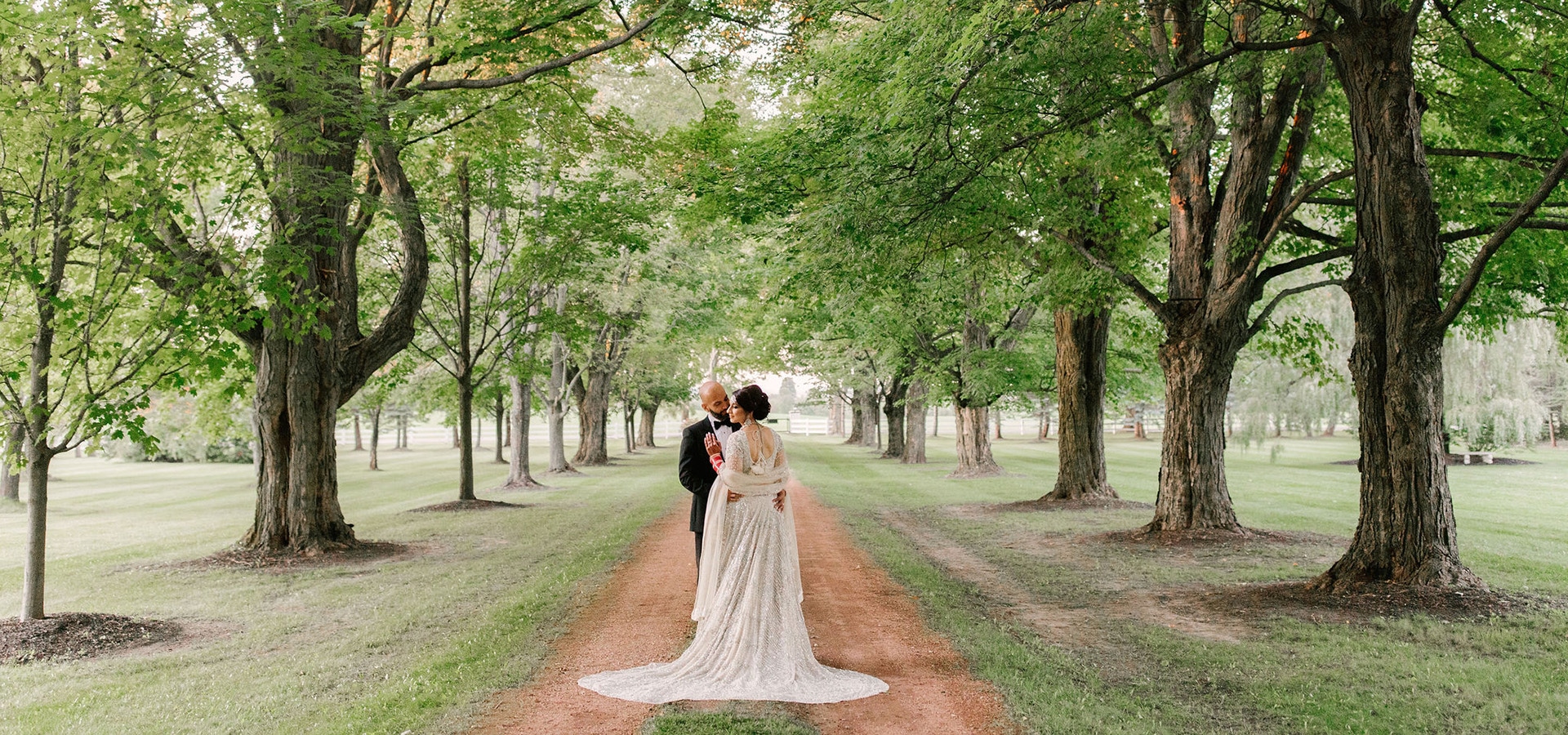 Hero image for Alka and Fahad’s Bright Wedding at Belcroft Estates