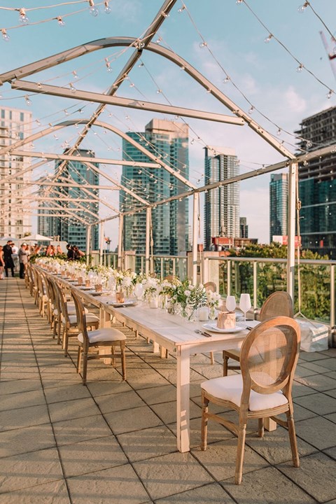 Courtney and Shael's Rooftop Wedding at The SOHO Hotel