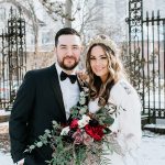 snowy wedding day