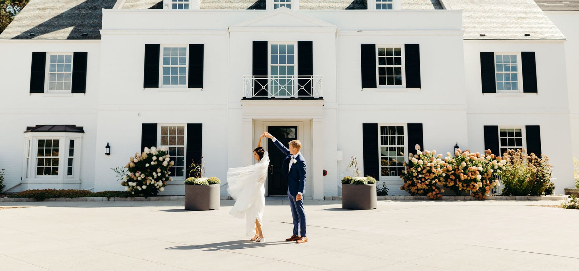 Hero image for Brandi and David’s Sweet Ceremony at Harding Waterfront Estate