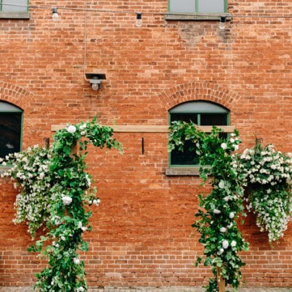 Ruby Florist featured in Cheryl and Chris’ Romantic Summer Wedding at Archeo