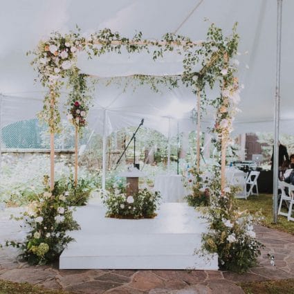 Fern Cohen Events featured in Cydney and Jay’s Sweet Summer Cottage Wedding