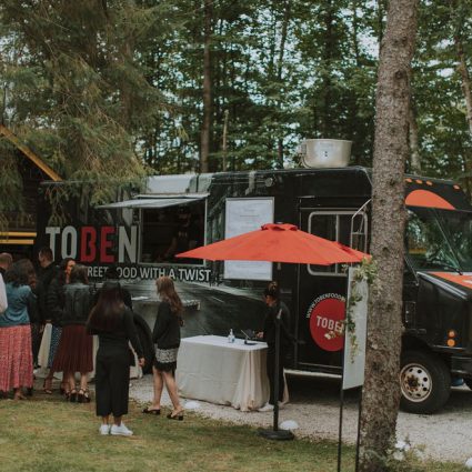 Toben Food by Design featured in Cydney and Jay’s Sweet Summer Cottage Wedding