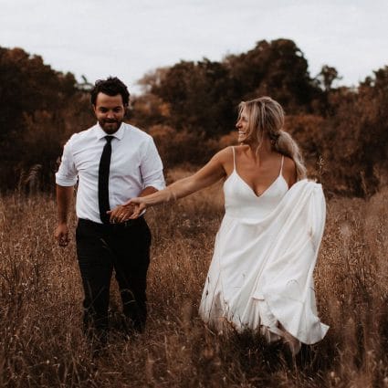 Bows & Lavender featured in Mike and Kaitlin’s Boho-Chic Summer Nuptials