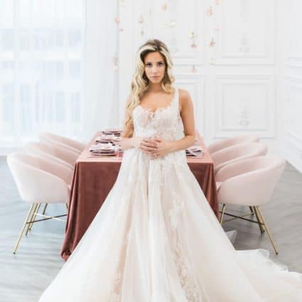 Feather & Pearl Bridal & Boudoir featured in Styled Shoot: Blushing Spring Bride