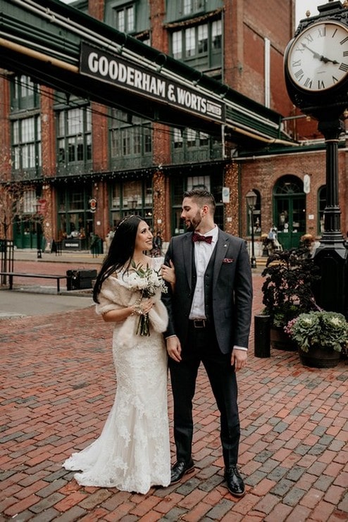 Pam and Marco's Cozy Wedding at The Loft at the Distillery District