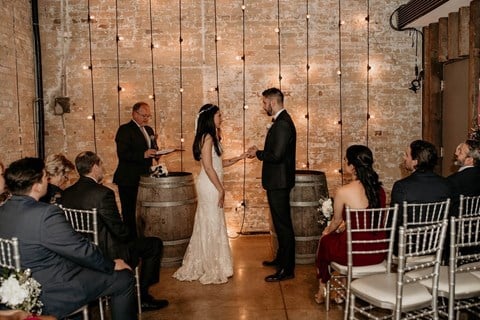 Pam and Marco's Cozy Wedding at The Loft in The Distillery District