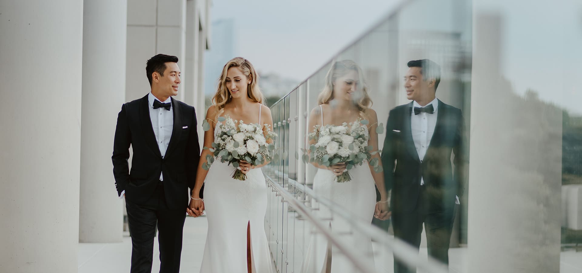 Hero image for Corrin and Albert’s Rooftop Wedding at Hotel X