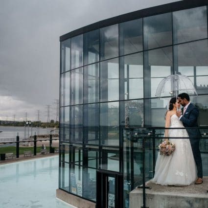 Spencer's at the Waterfront featured in Maggie and Sunil’s Sweet and Simple Wedding at Spencer’s at t…