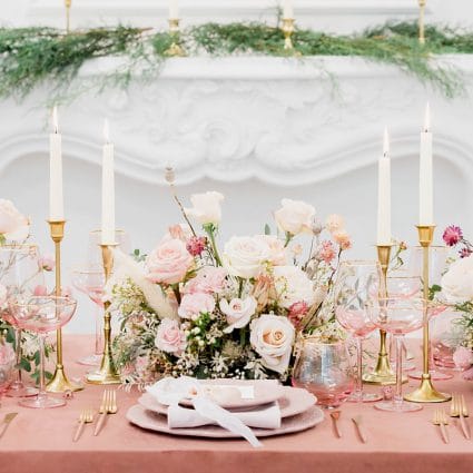 Southern Charm Vintage Rentals featured in Styled Shoot: Blushing Spring Bride