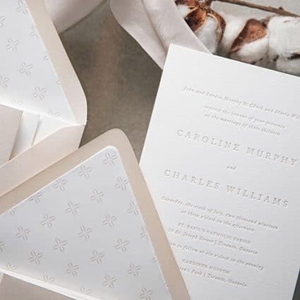 Brooklin Paper Co. featured in Stationery Designer Favourite Wedding Invitation Designs
