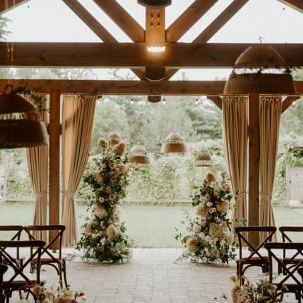 Langdon Hall featured in Lauren and Shaheen’s Rustic-Chic Wedding at Langdon Hall