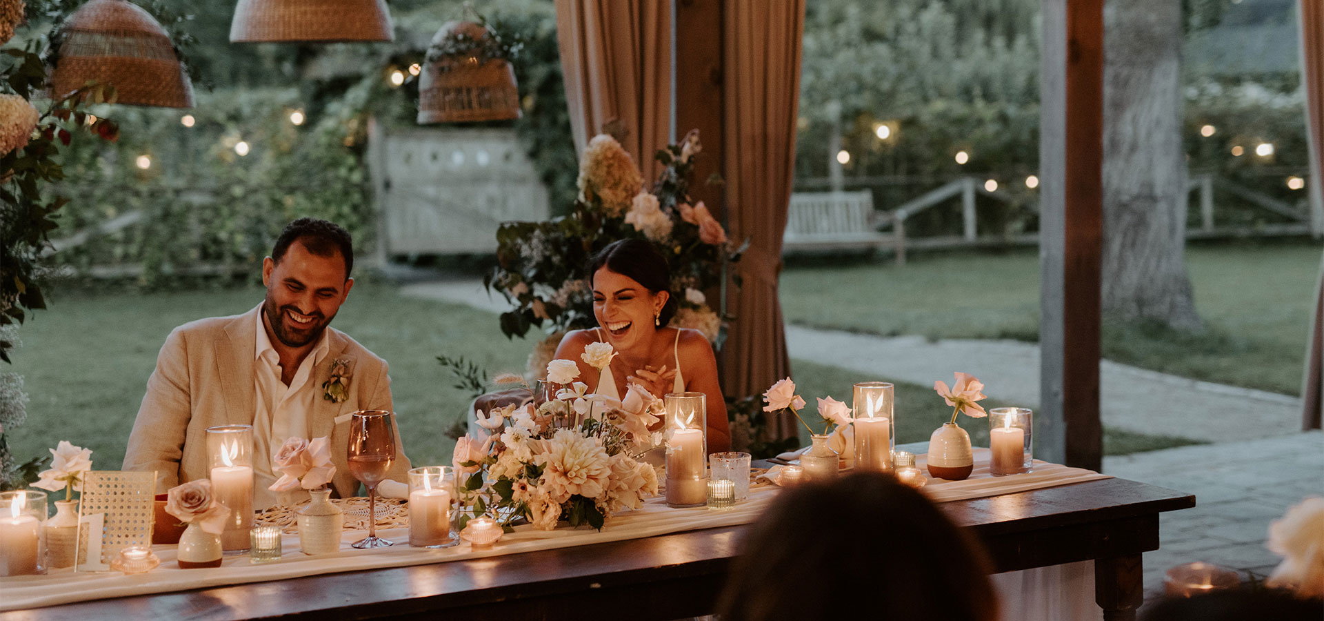 Hero image for Lauren and Shaheen’s Rustic-Chic Wedding at Langdon Hall