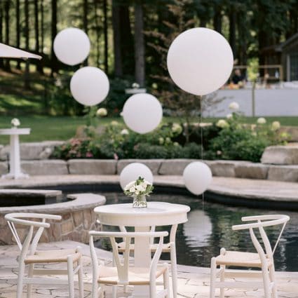 Ana Karina Balloons featured in Sierra and Cory’s Luxurious Tented Affair