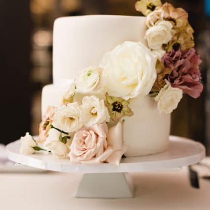 Cakes By Tanya featured in Lisa and Steven’s Romantic Wedding at Hotel X Toronto