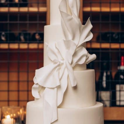 Truffle Cake & Pastry featured in Shayla and Leslie’s Modern Chic Wedding at Terroni