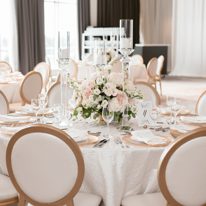 Oh Happy Brides Bridal featured in Kristen and Matthew’s Grand Wedding at Hotel X Toronto