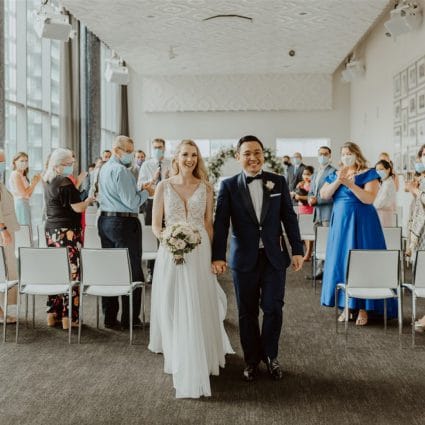 Malaparte - Oliver & Bonacini featured in Jimmy and Cara’s City Chic Wedding at Malaparte