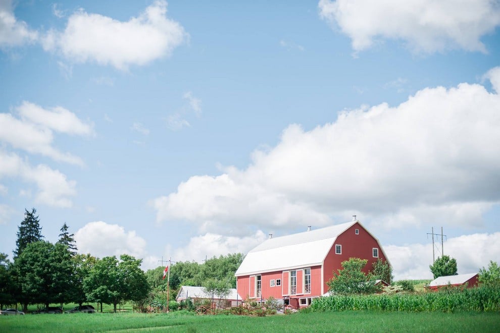 Lake to Skyview Farm - wedding barn venues
